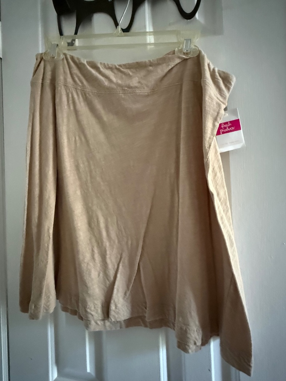 FRESH PRODUCE A-LINE MINI SKIRT -NUDE COLOR- SIZE L